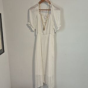 Flowy White Maxi Dress By HAYDEN LA